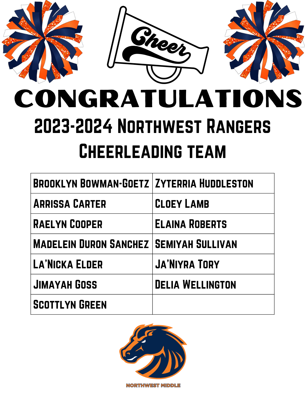  2023-24 Cheer Team